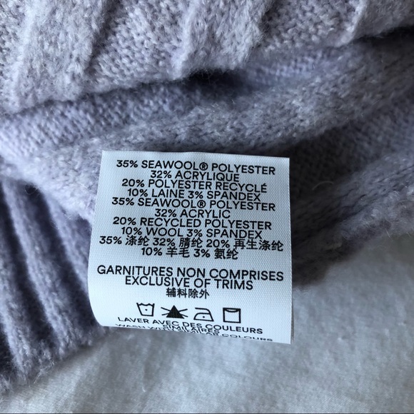 The Button Down Seawool Sweater in Lavender - Medium by Frank & Oak NWT - Picture 5 of 16